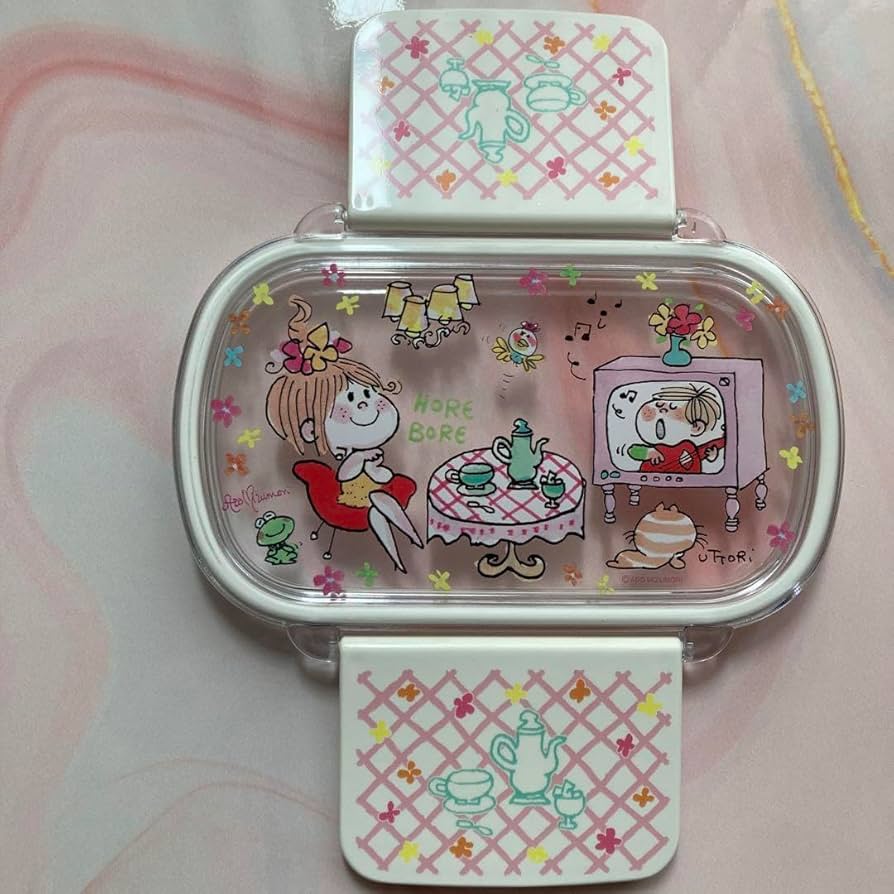 Amazon | 水森亜土 ランチボックス | ノーブランド品 | 弁当箱